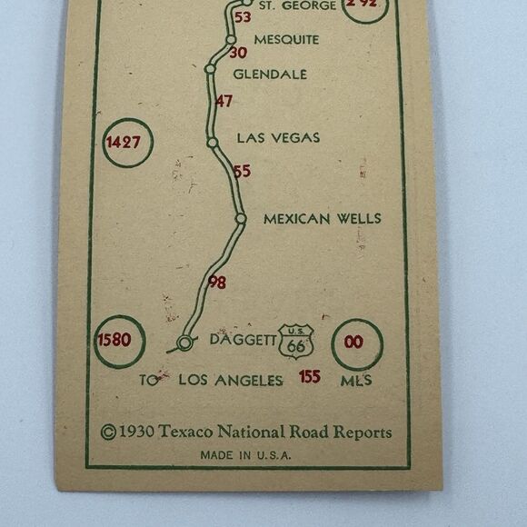 1930 Texaco Daggett Colgary Calgary Strip Map USWay 91 - Picture 3 of 5